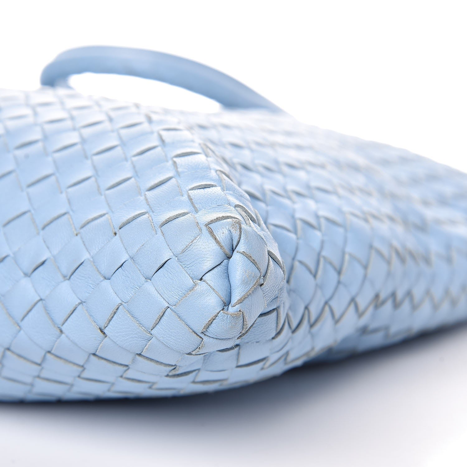 Bottega Veneta Nappa Intrecciato Medium Convertible Tote Light Blue 11 of 11