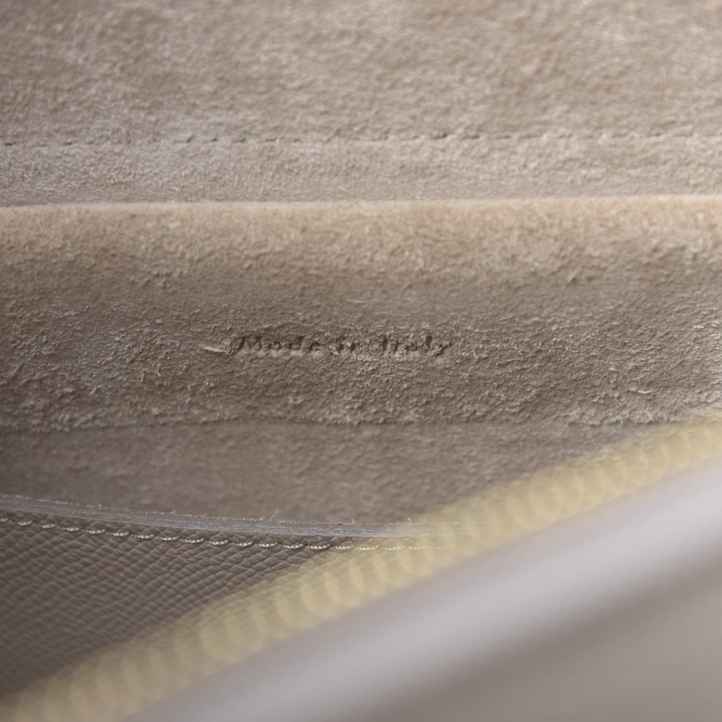 Baby Grained Calfskin Micro Belt Bag Light Taupe