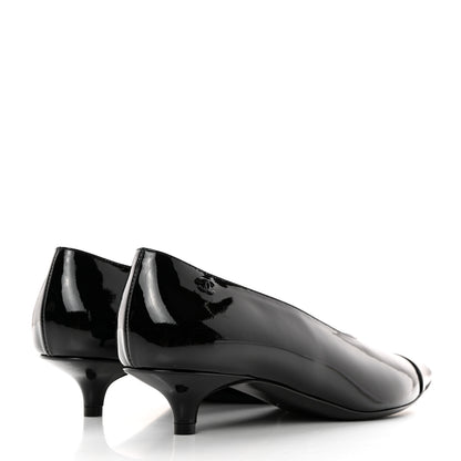 Chanel Patent Pumps 38.5 Black 4 of 12