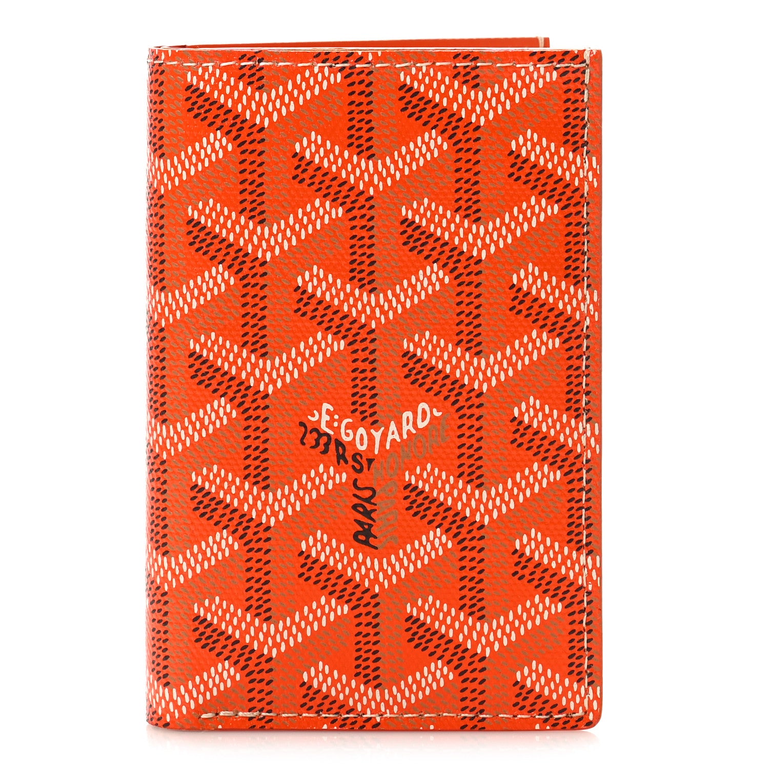 Goyard Goyardine Saint Pierre Card Holder Orange 1 of 9