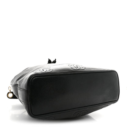 Chanel Caviar CC Drawstring Shoulder Bag Black 5 of 13