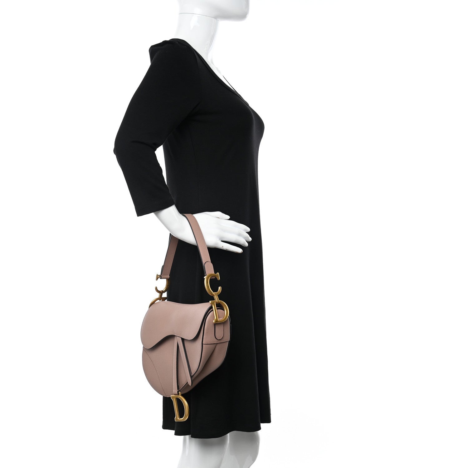 Christian Dior Grained Calfskin Saddle Bag Fard 2 of 10