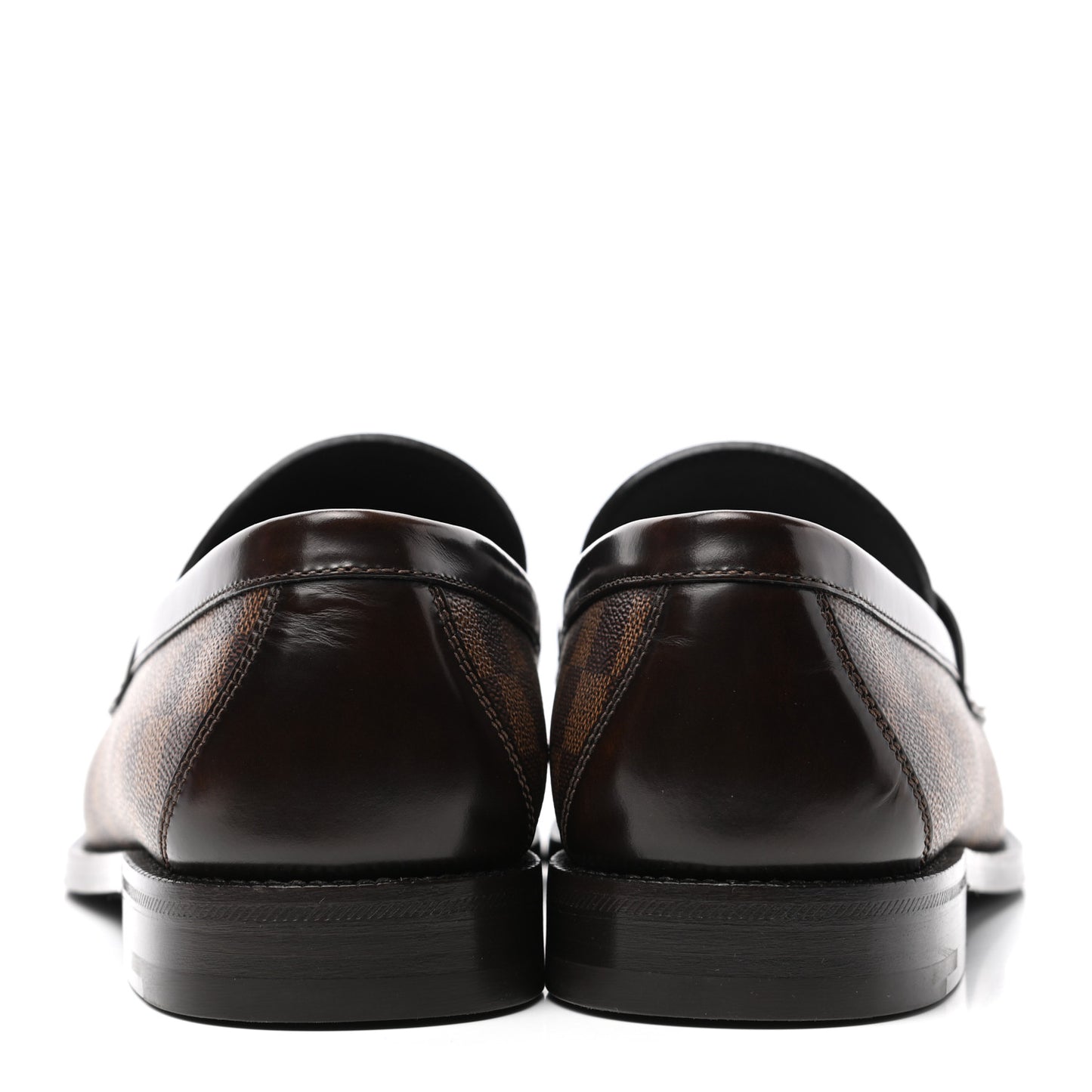 Damier Ebene Calfskin Mens Major Loafers 10