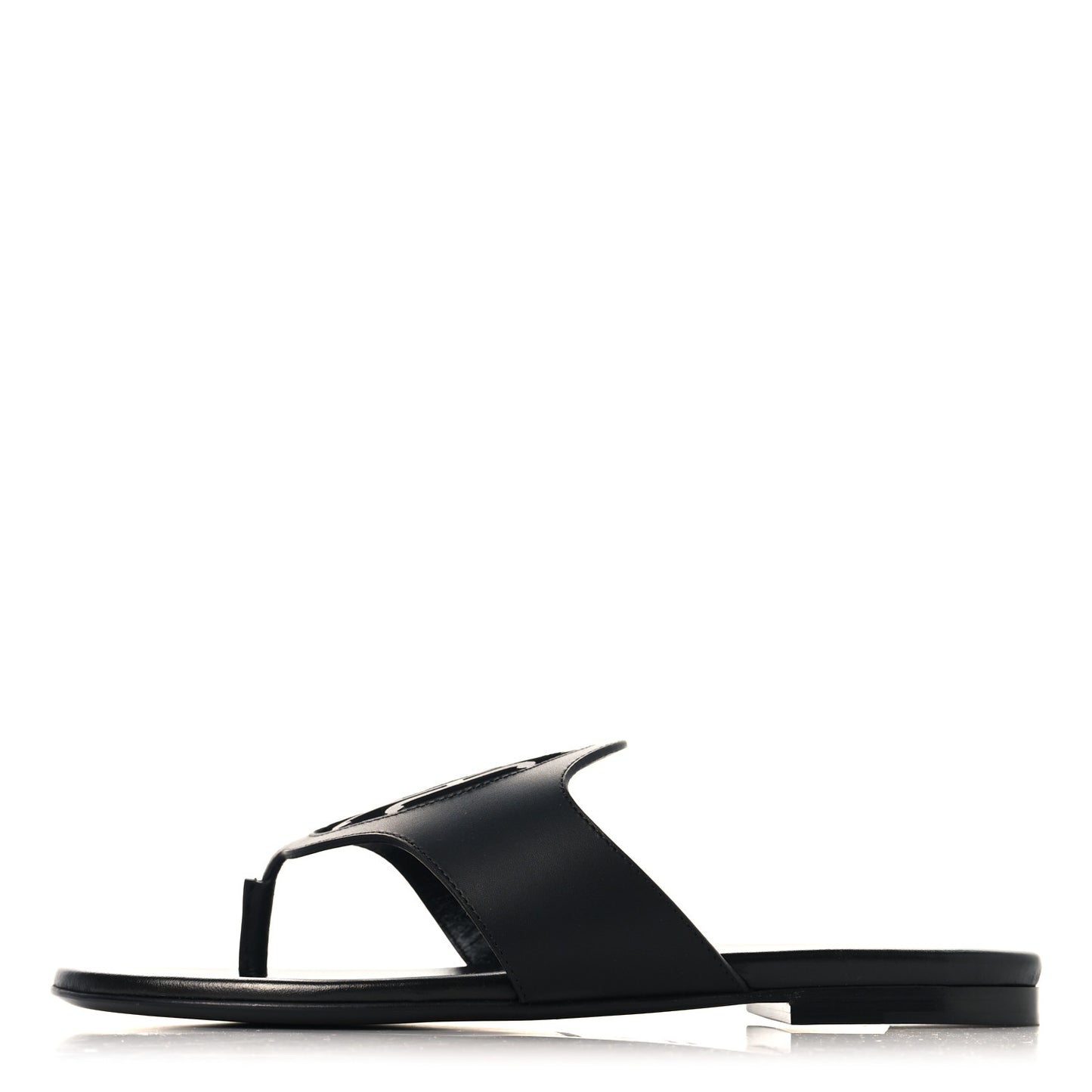 Calfskin Womens Mage Sandals 38 Black
