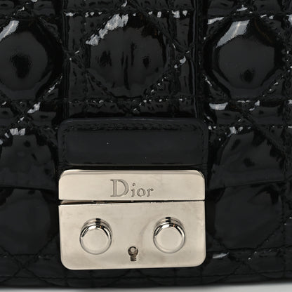 Christian Dior Patent Cannage New Lock Flap Black 8 of 10