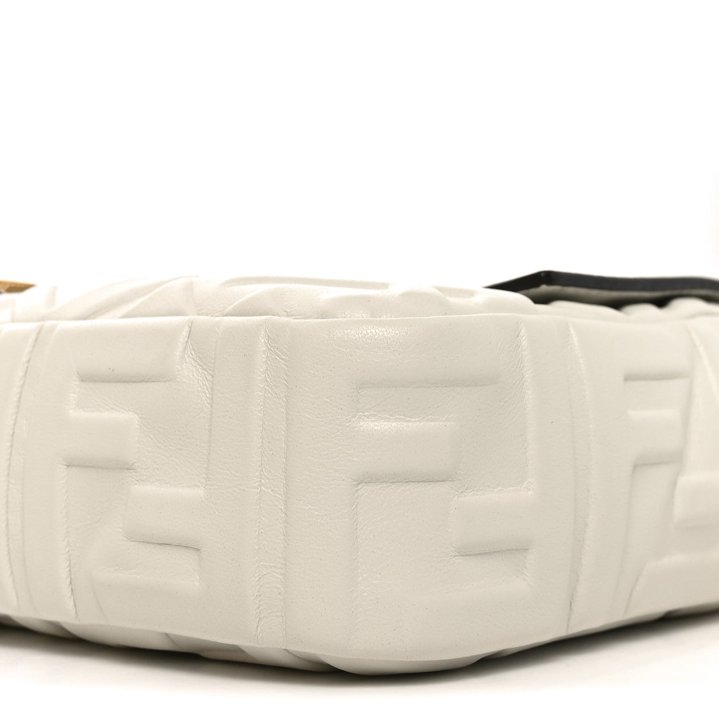Nappa FF 1974 Embossed Baguette White