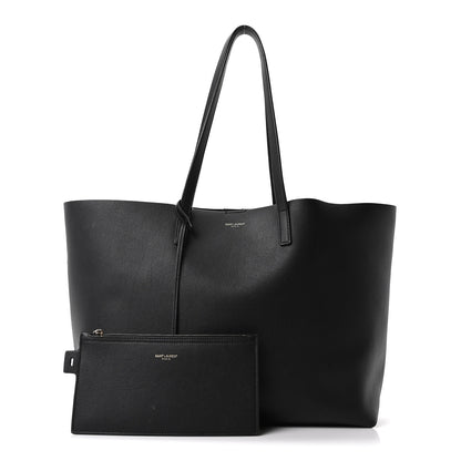 Saint Laurent Calfskin Large Shopping Tote Black 2 of 10