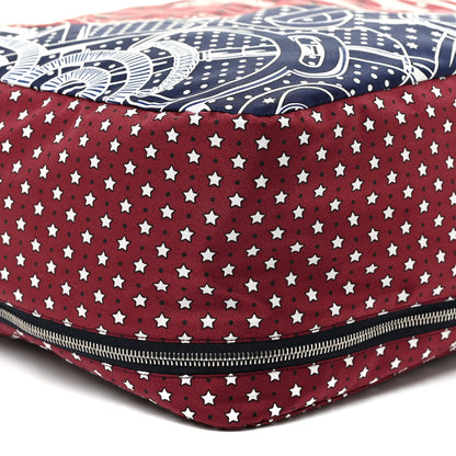 Hermes Silk Eperon d'Or Bandana Travelsilk PM Cube Bordeaux Bleu Marine 8 of 9