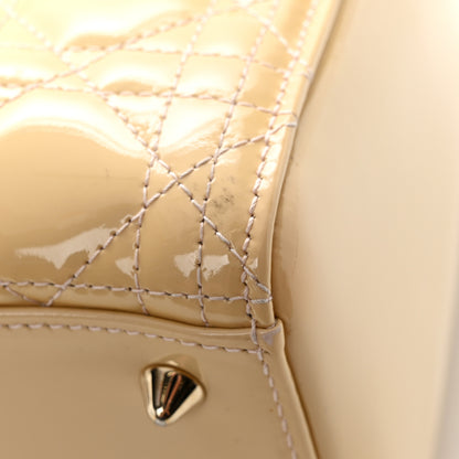 Christian Dior Patent Cannage Medium Lady Dior Beige 11 of 16