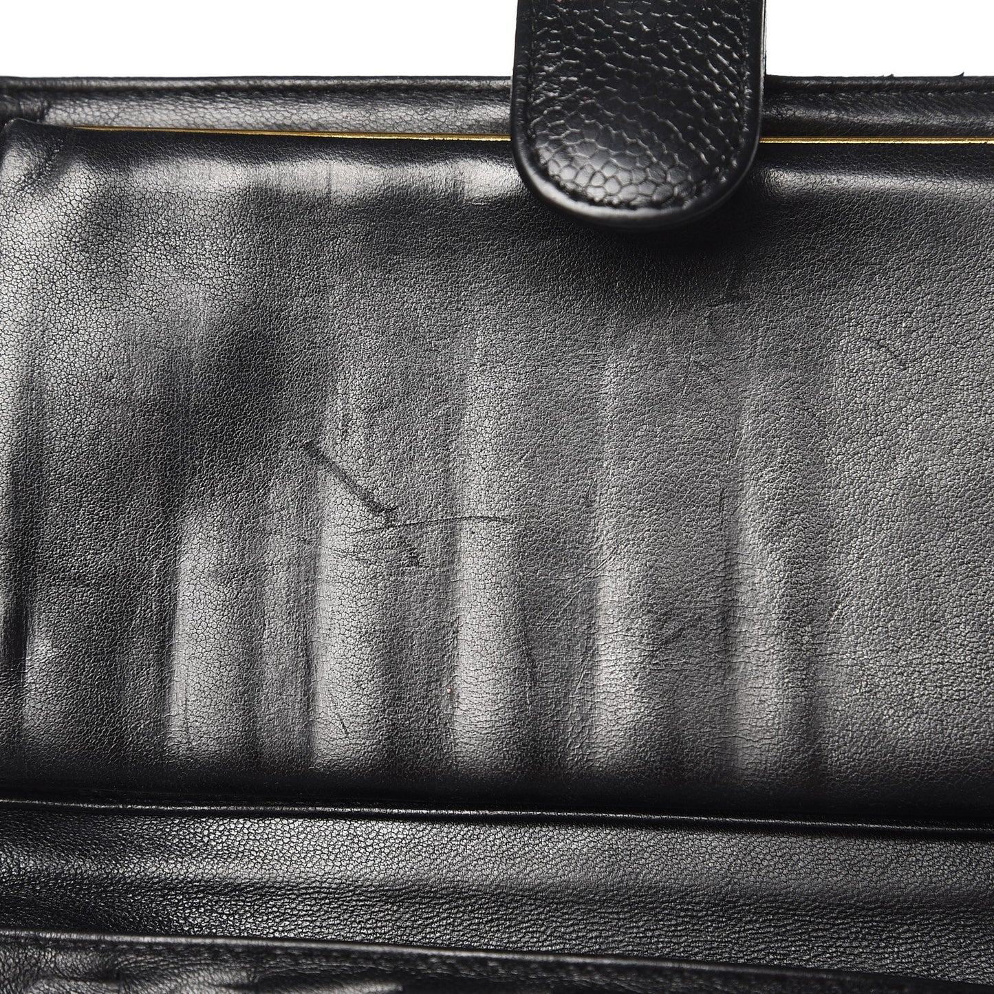 Caviar Timeless CC French Wallet Black