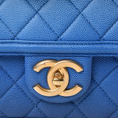 Chanel Caviar Quilted Medium Sunset On The Sea Flap Blue 8 of 11