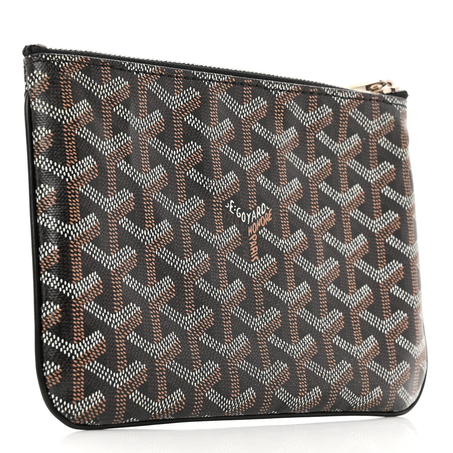 Goyard Goyardine Senat Pochette PM Black Gold 3 of 8