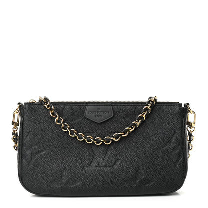 Louis Vuitton Empreinte Monogram Giant Multi Pochette Accessories Large Pochette Black 1 of 8