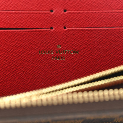 Louis Vuitton Damier Ebene Clemence Wallet Cherry 3 of 9