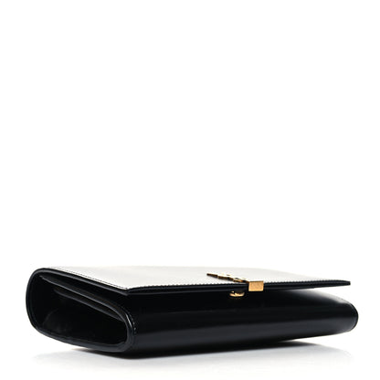 Saint Laurent Glossy Calfskin Monogram Chain Wallet Black 4 of 10