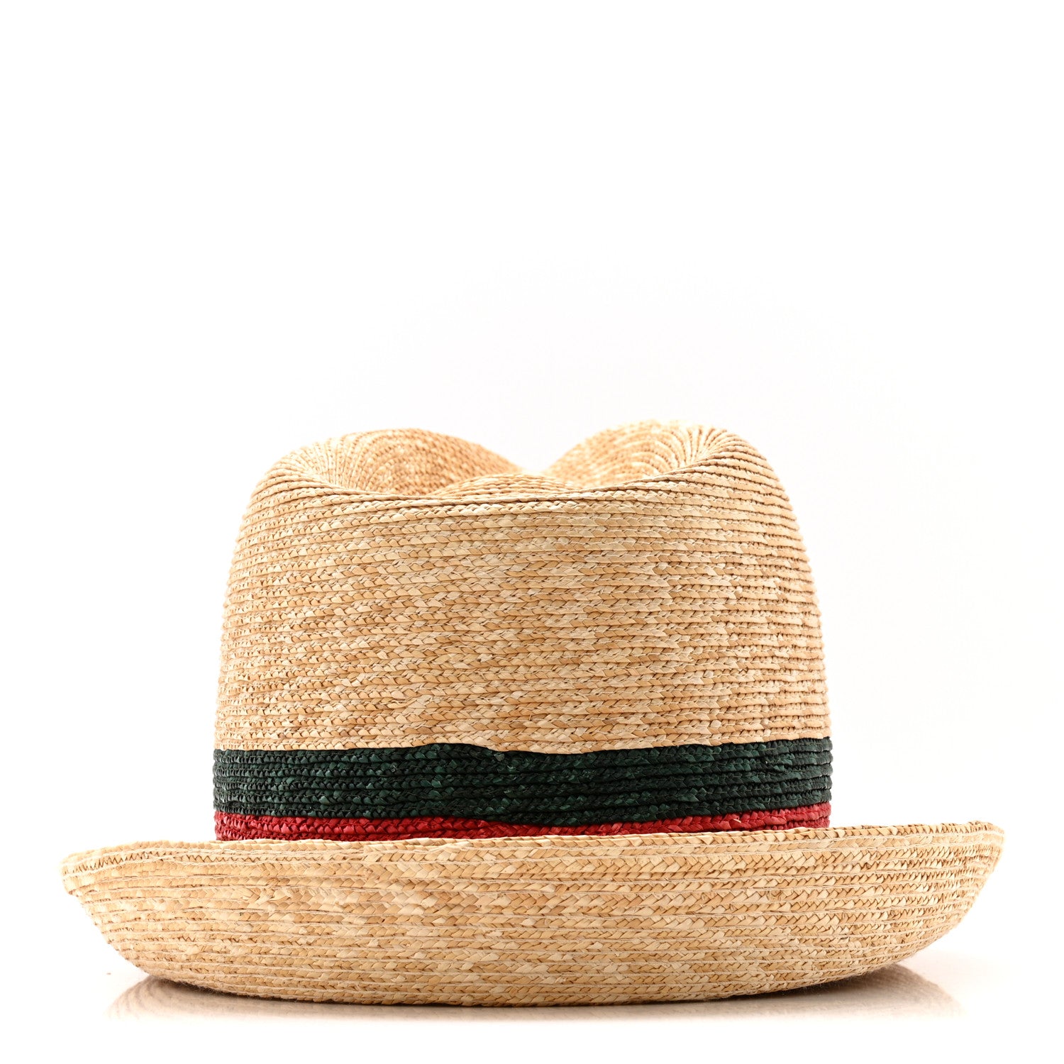 Gucci Abaca Straw Web Fedora Hat M 6 of 11