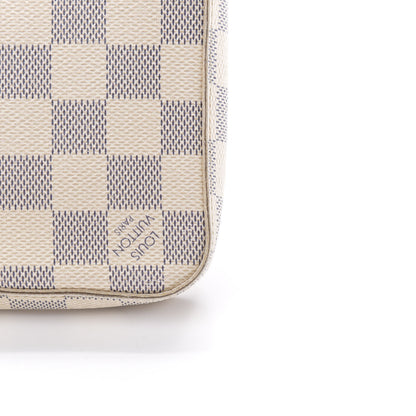 Louis Vuitton Damier Azur Pochette Felicie Chain Wallet Rose Ballerine 15 of 15