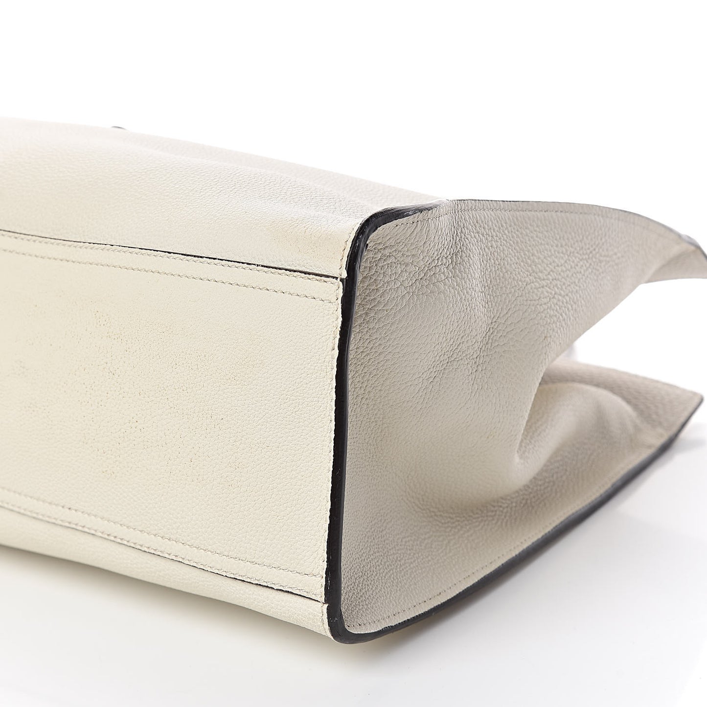 Soft Calfskin Medium Jackie Top Handle Bag Antique White