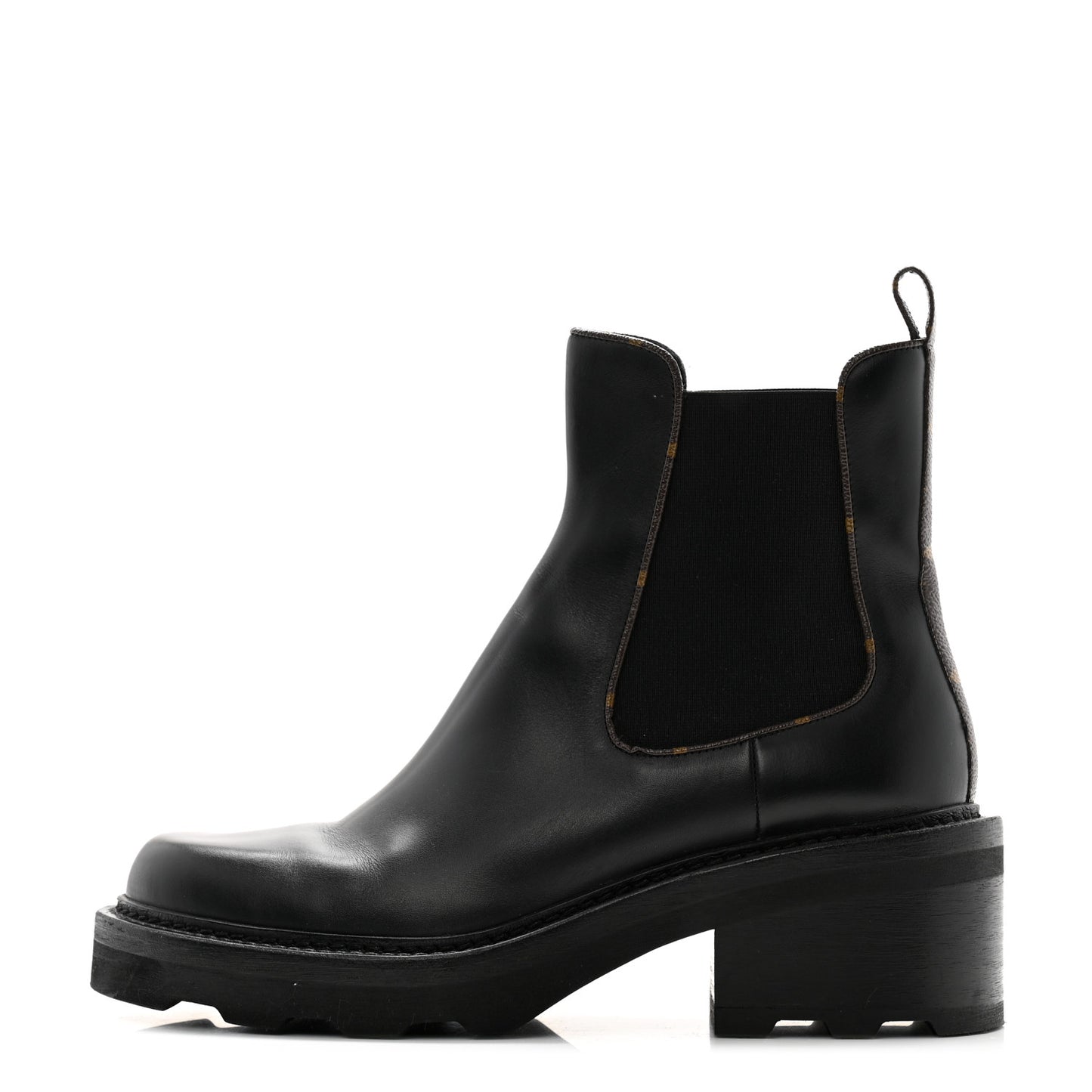 Calfskin Monogram Beaubourg Ankle Boots 40.5 Black