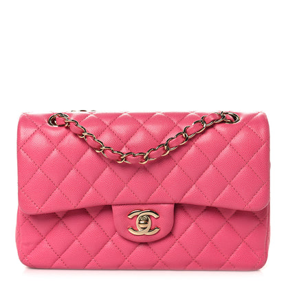 Chanel Caviar Quilted Small Double Flap Pink 1 of 11