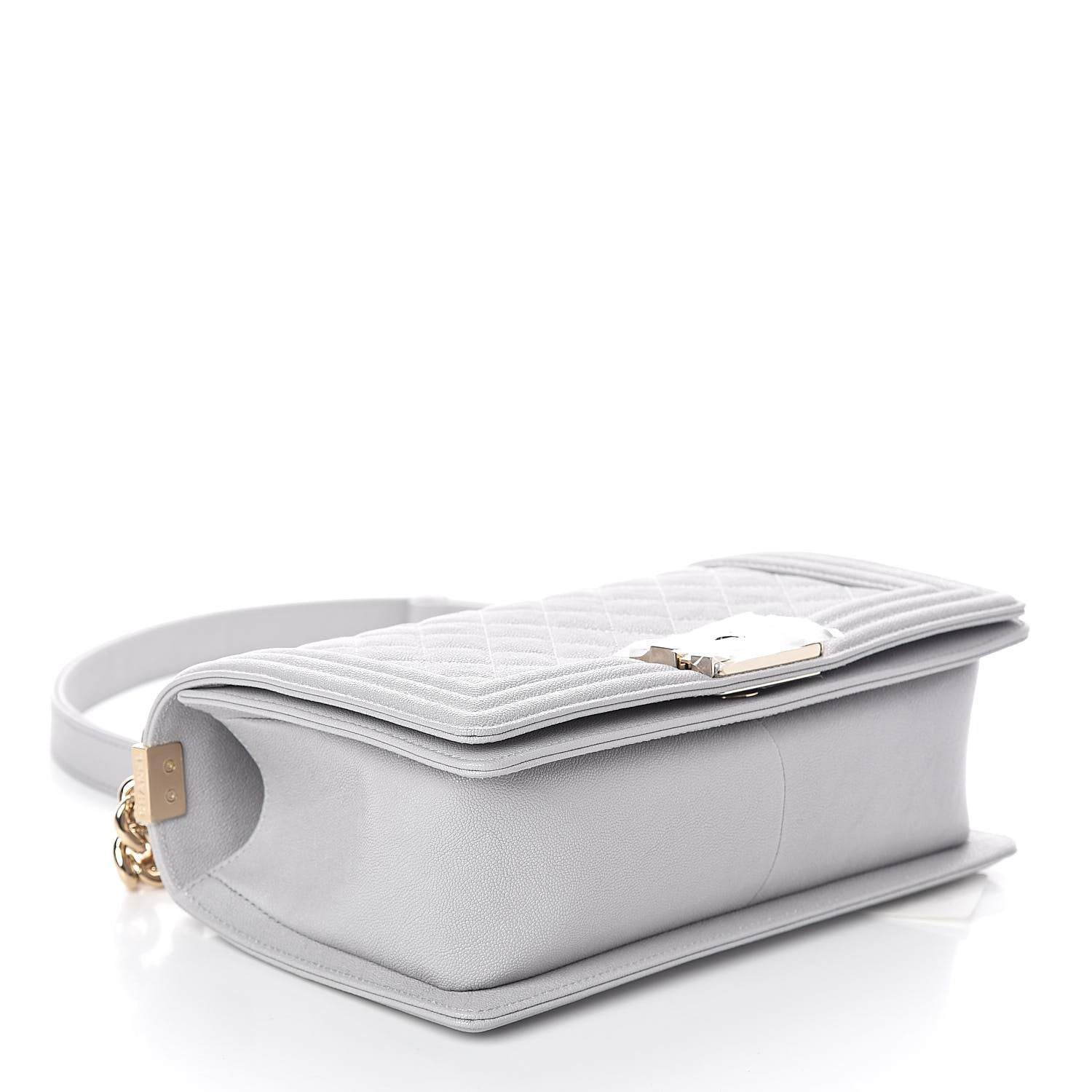 Chanel Caviar Quilted Medium Boy Flap Grey 4 of 10