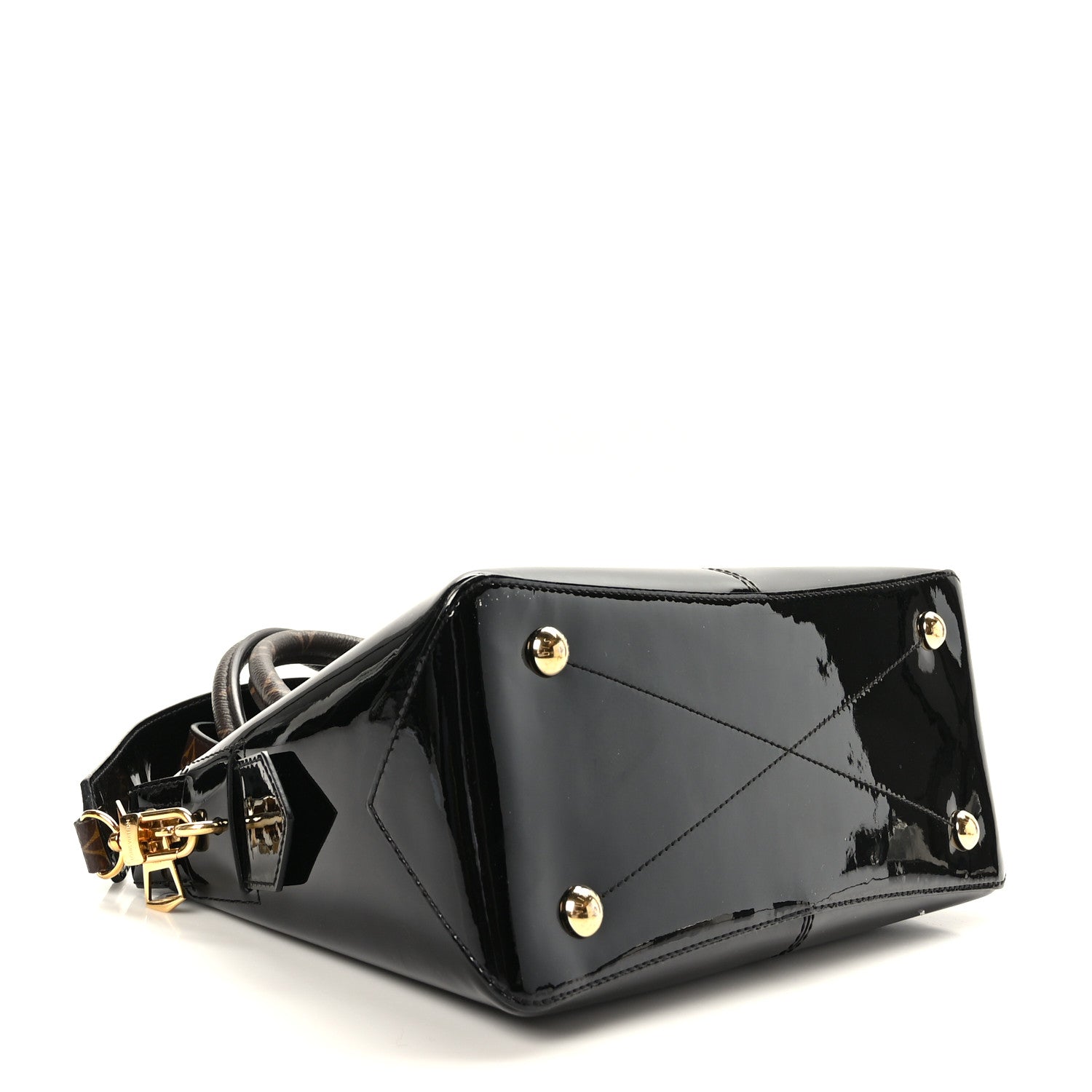 Louis Vuitton Patent Calfskin Miroir Tote Black 4 of 8