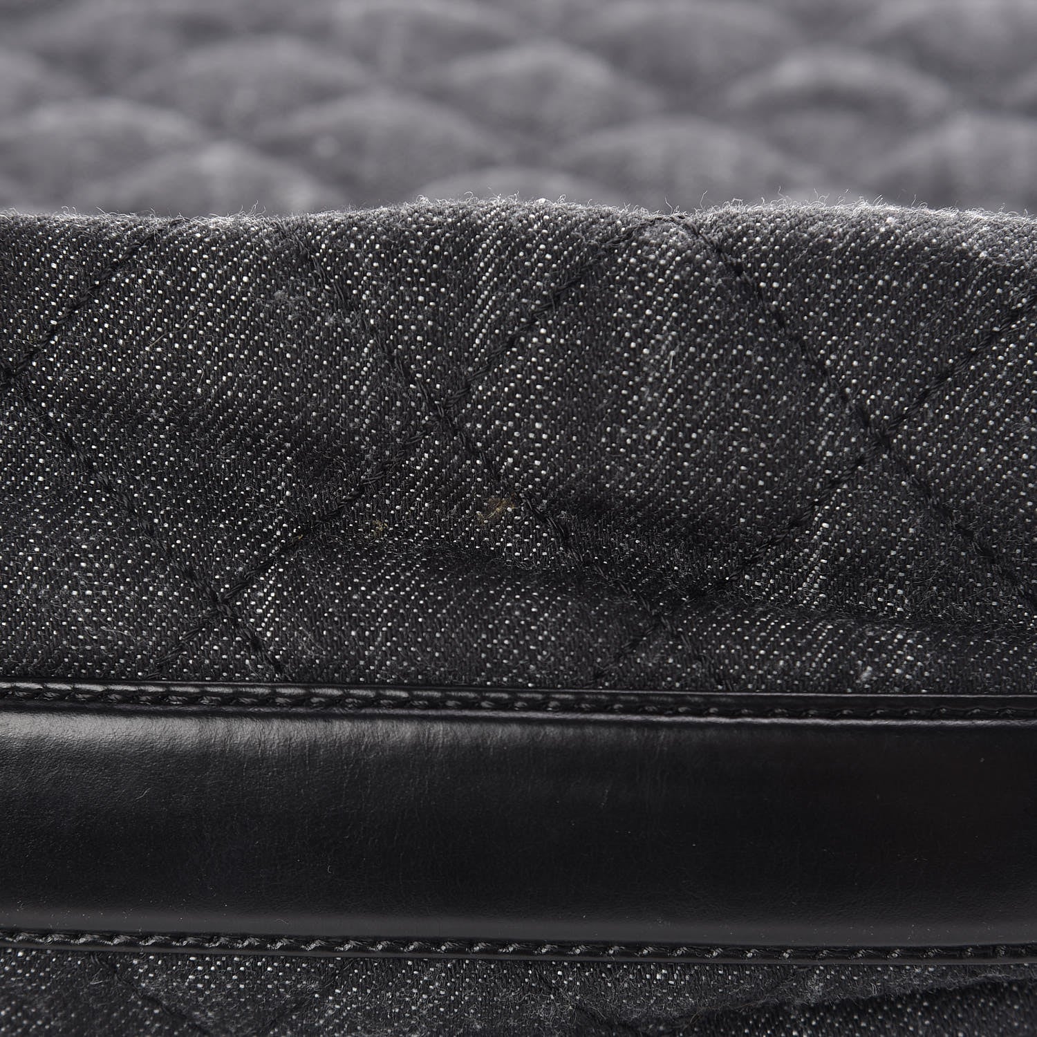 Chanel Denim Calfskin Quilted Backpack Dark Grey Black 8 of 14