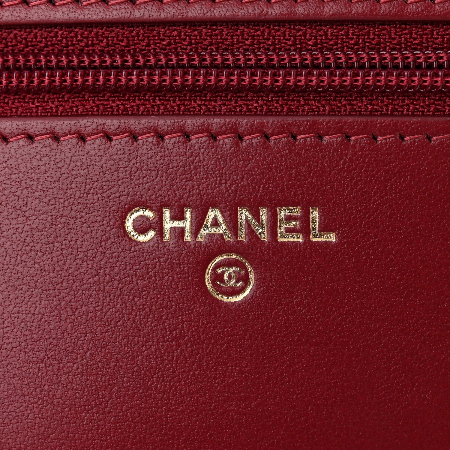 Chanel Calfskin Quilted Perfect Fit Wallet On Chain WOC Burgundy 5 of 11