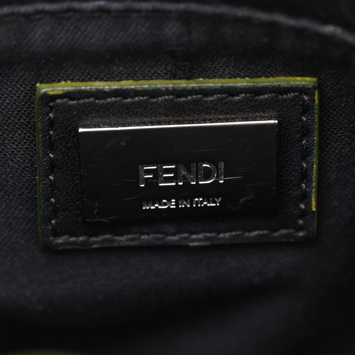 Fendi Vitello Elite Apple Charm Petite 2Jours Tote Black 7 of 17