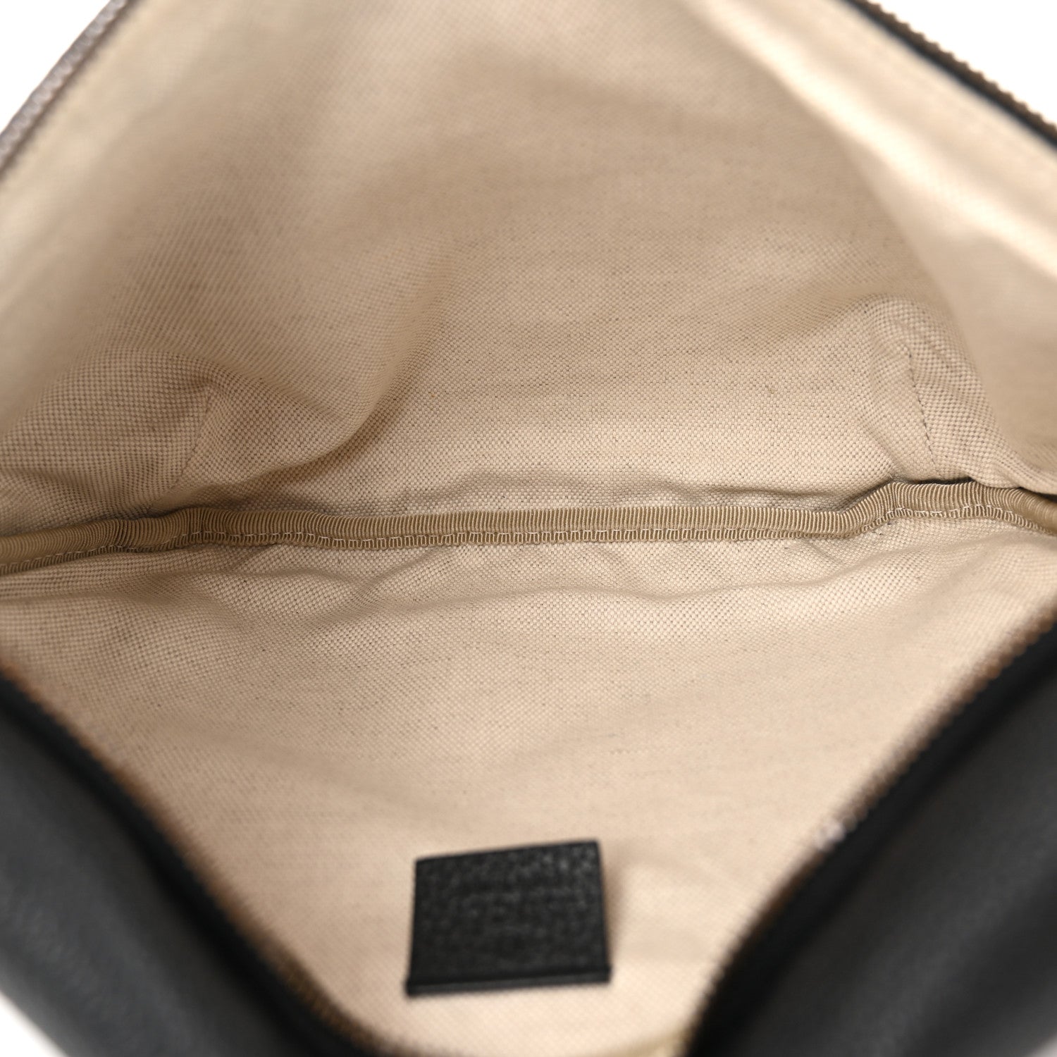 Gucci Grained Calfskin Logo Belt Bag Black 5 of 10