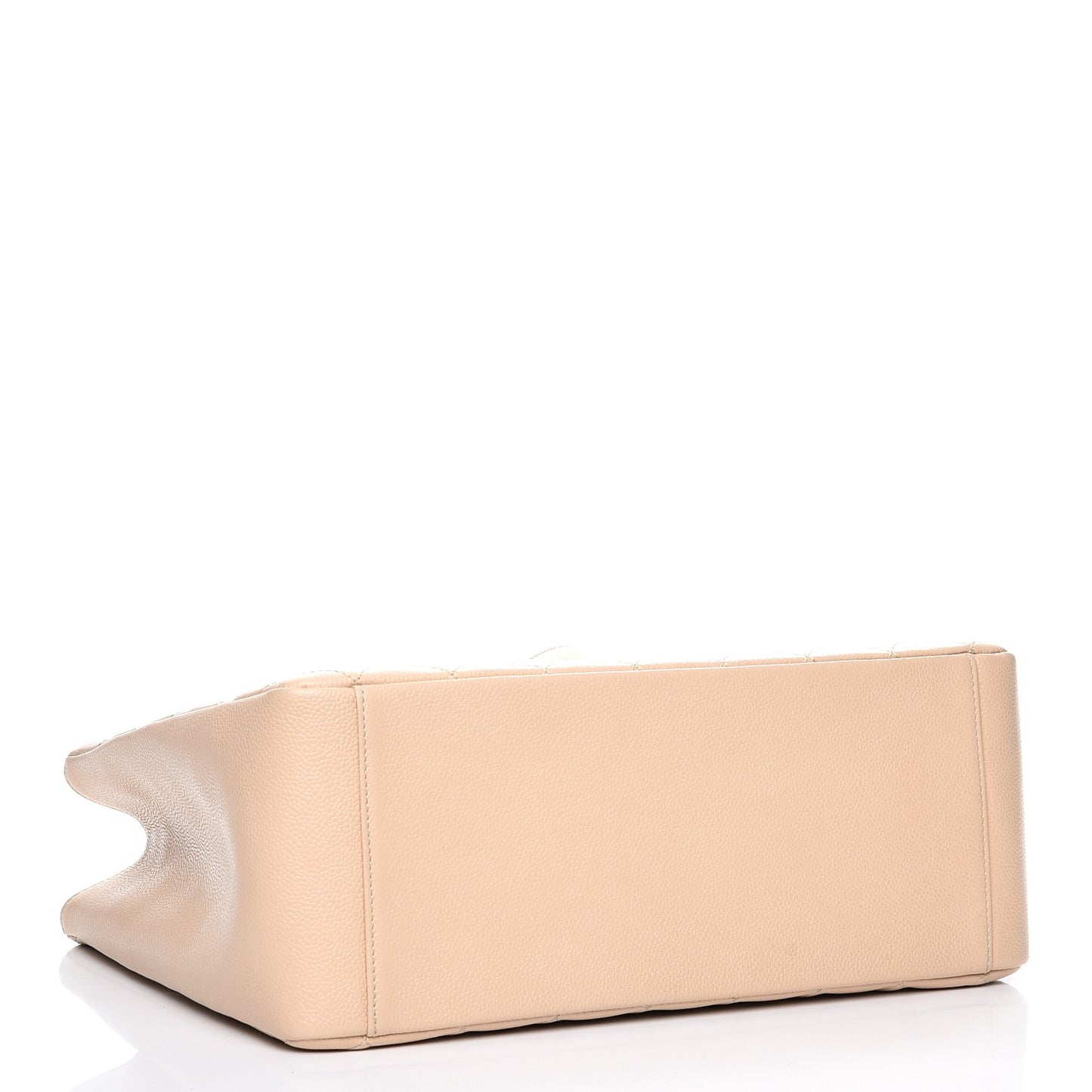 Caviar Quilted Grand Shopping Tote GST Beige Clair