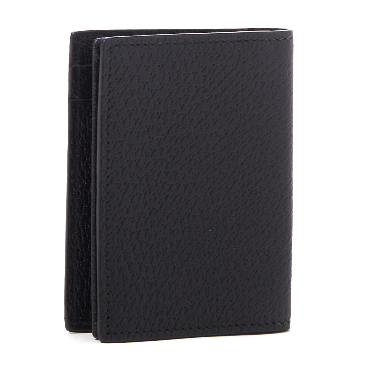 Calfskin Boar Effect GG Marmont Card Case Black