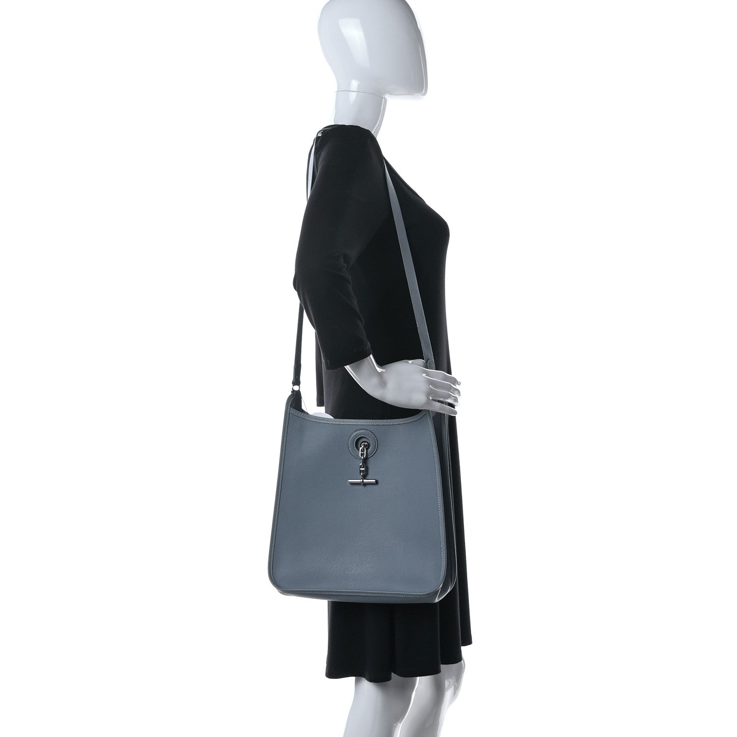 Hermes Epsom Vespa PM Blue Jean 2 of 19