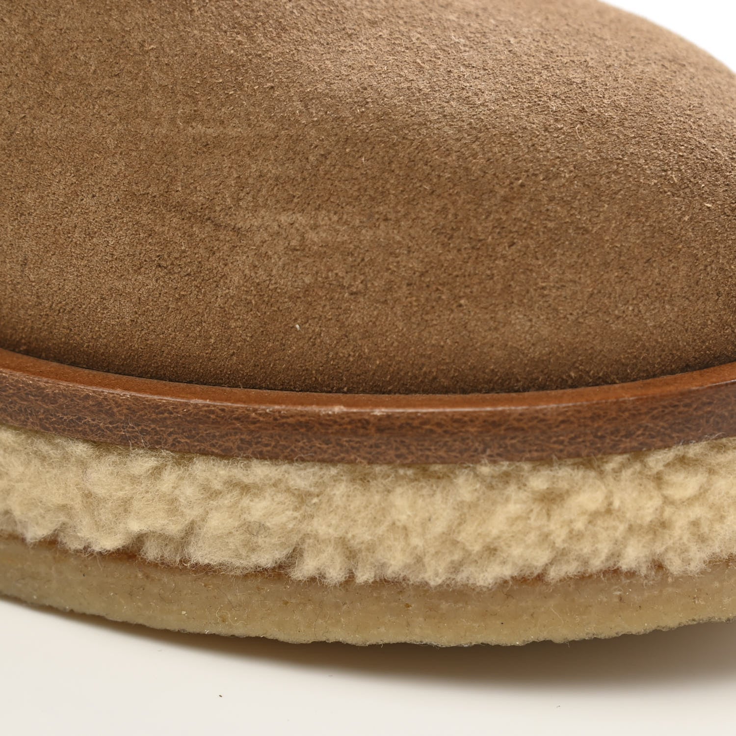 Chanel Shearling Suede Calfskin High Boots 36 Brown Beige 11 of 12
