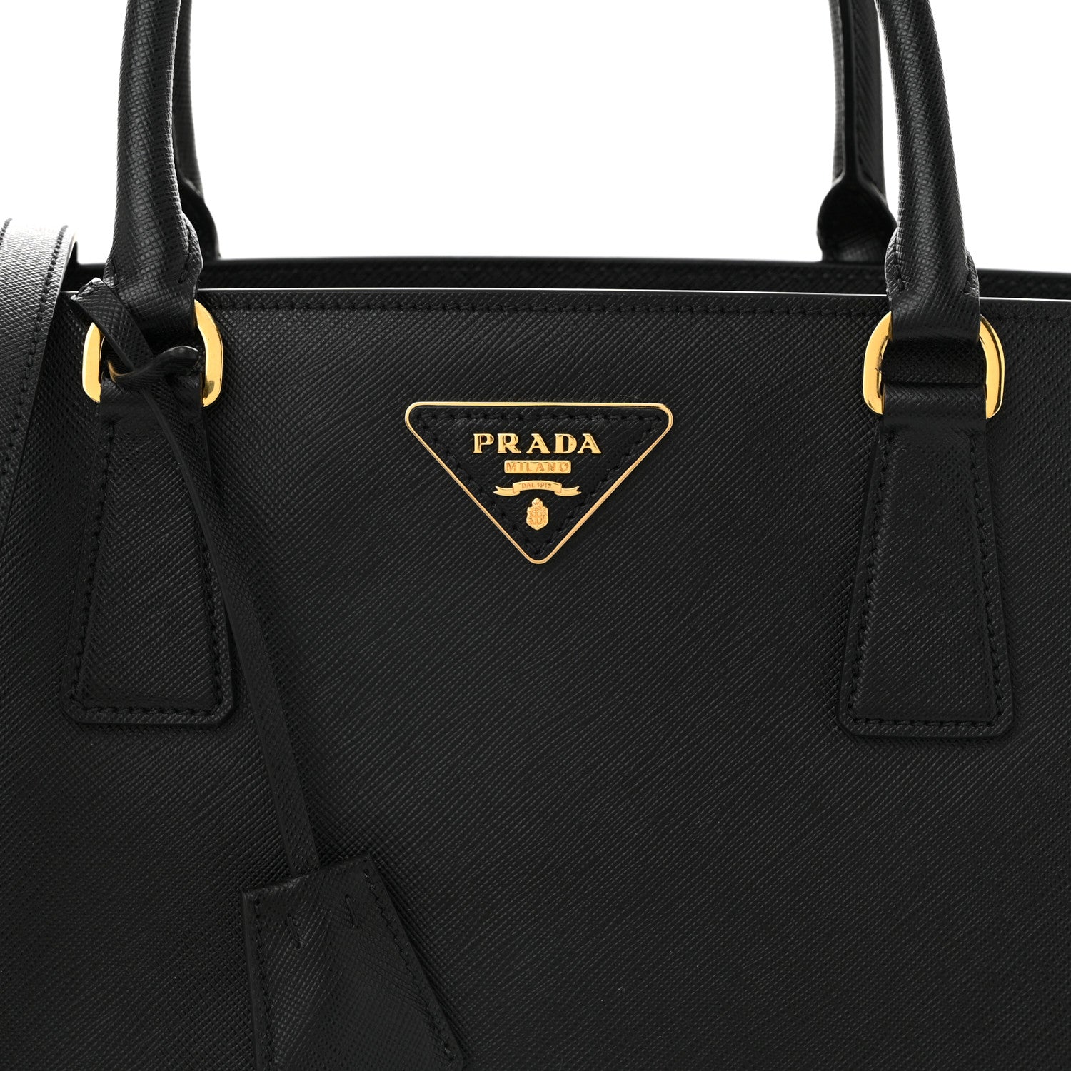 Prada Saffiano Lux Medium Tote Black 8 of 10