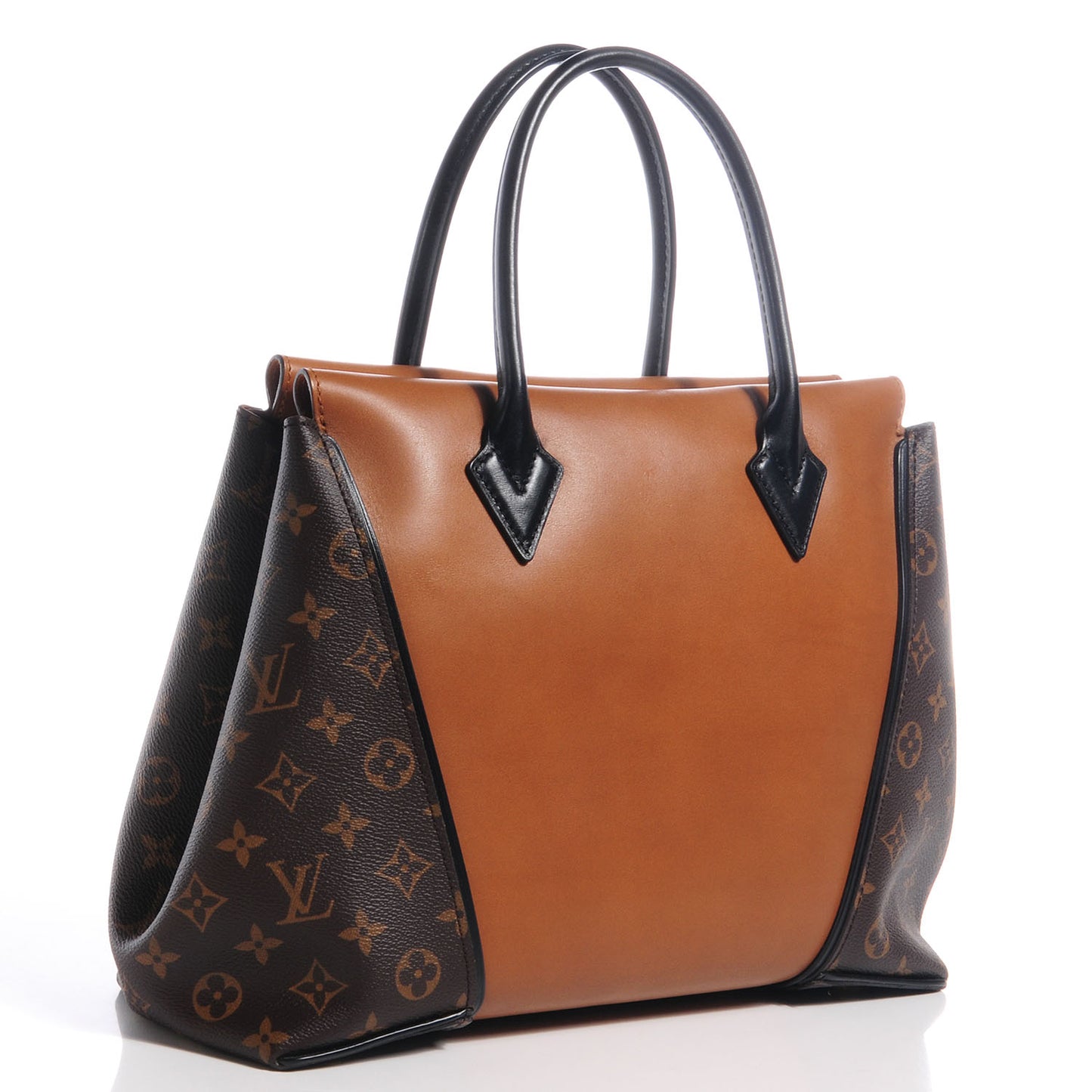 Monogram Cuir Orfevre Tote W PM Noisette
