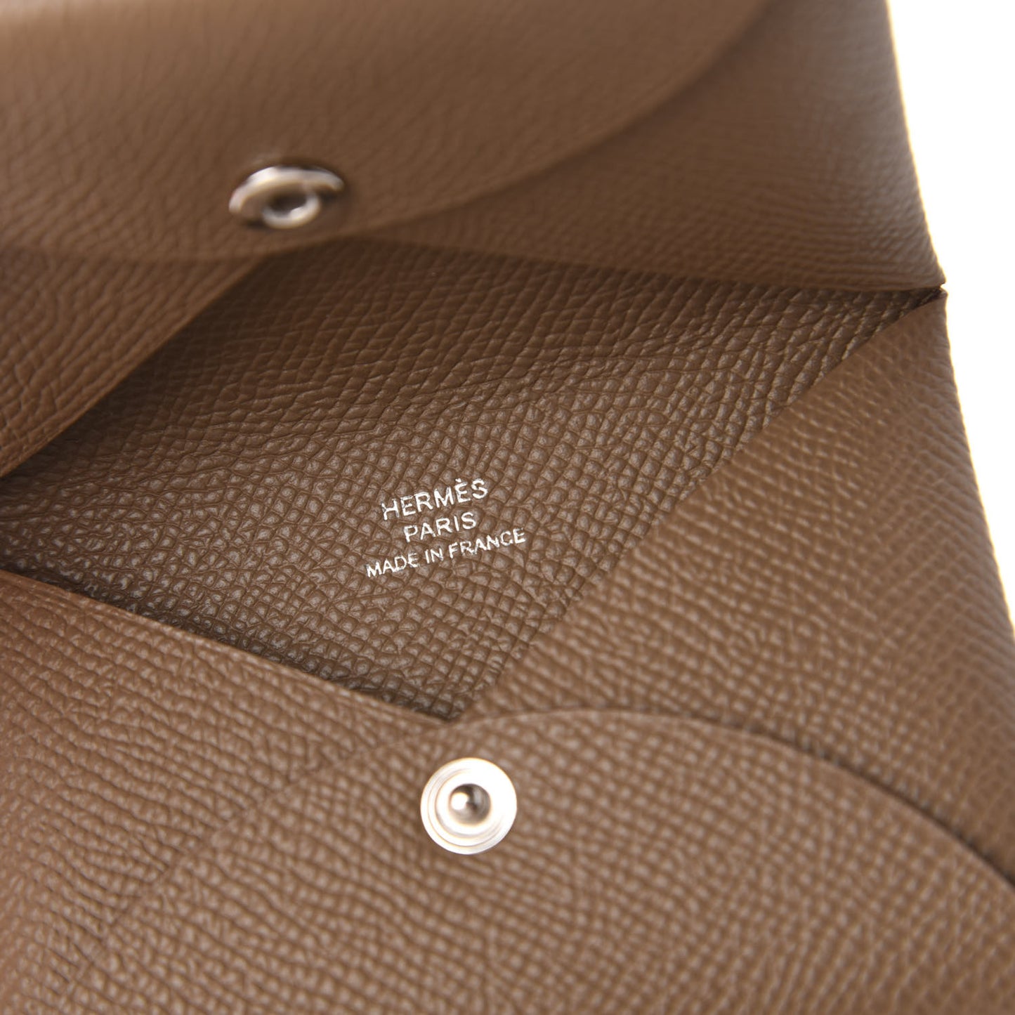 Epsom Calvi Card Case Etoupe