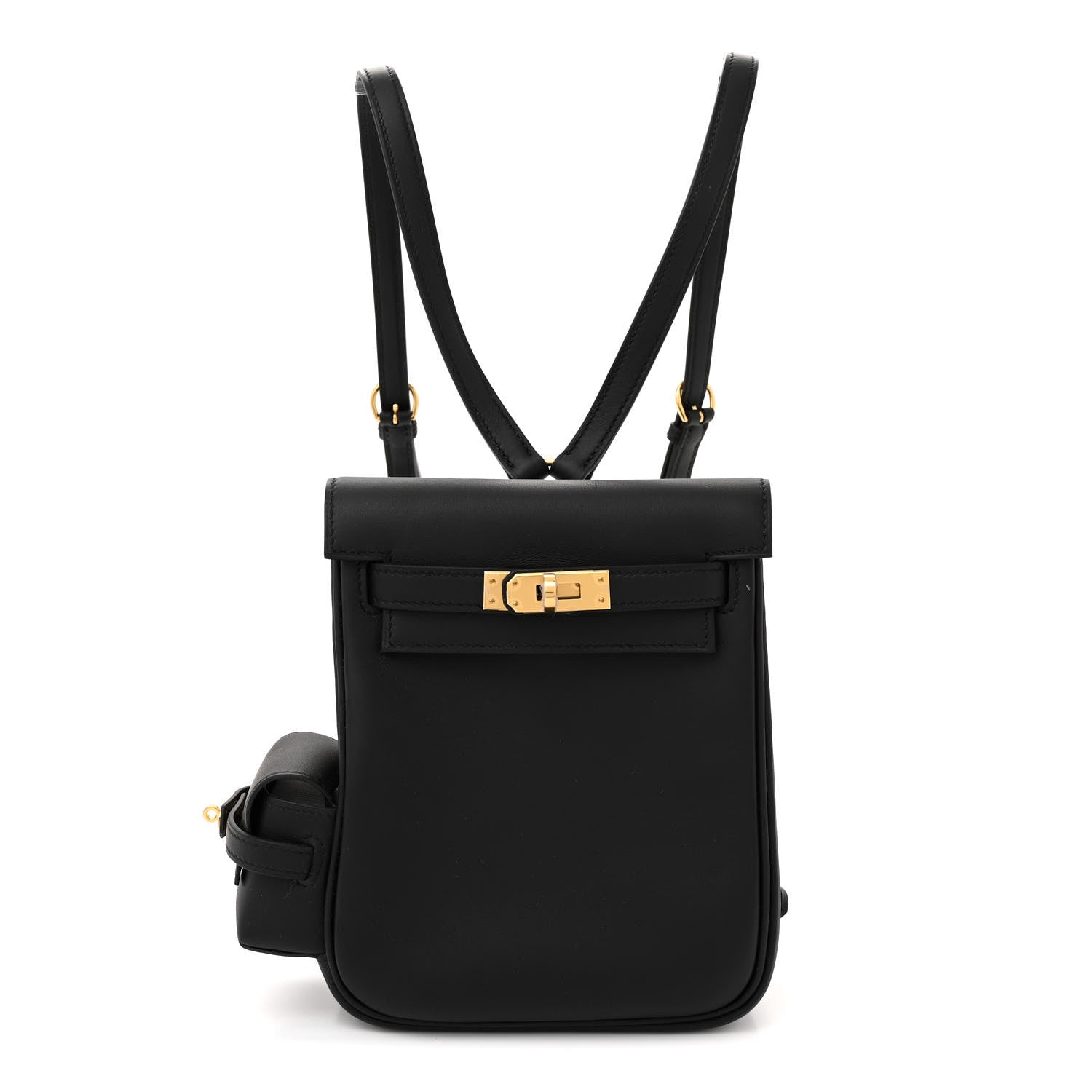 Hermes Swift Kelly Jump Backpack Black 1 of 12