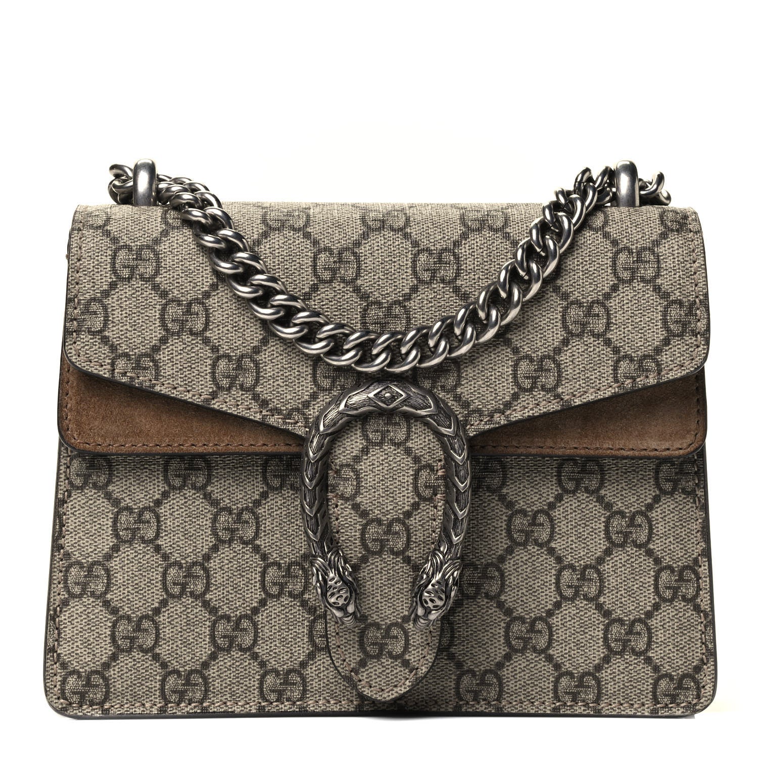 Gucci GG Supreme Monogram Mini Dionysus Shoulder Bag Taupe 1 of 4
