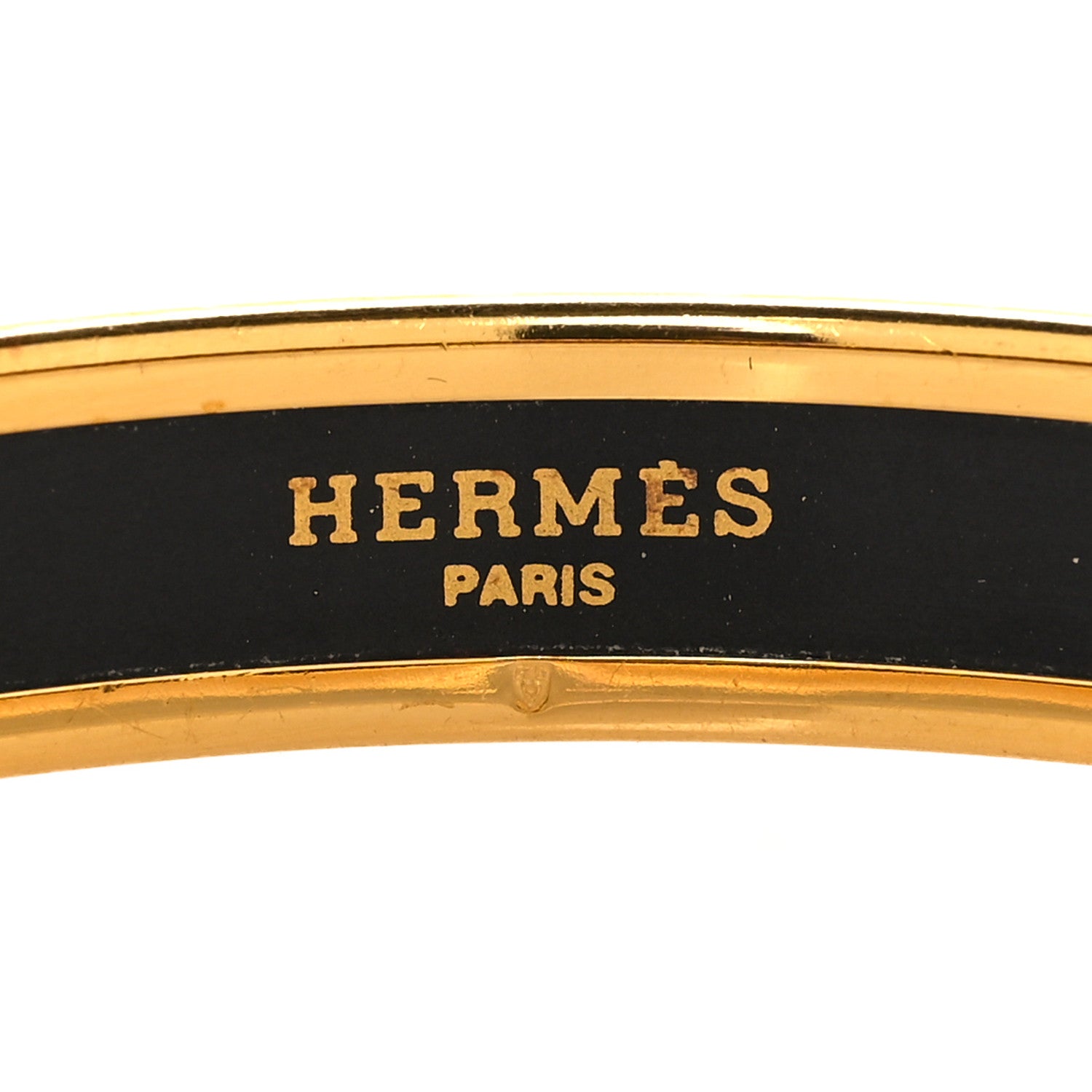 Hermes Enamel Printed Narrow Dreamcatchers Bracelet 70 White 4 of 5