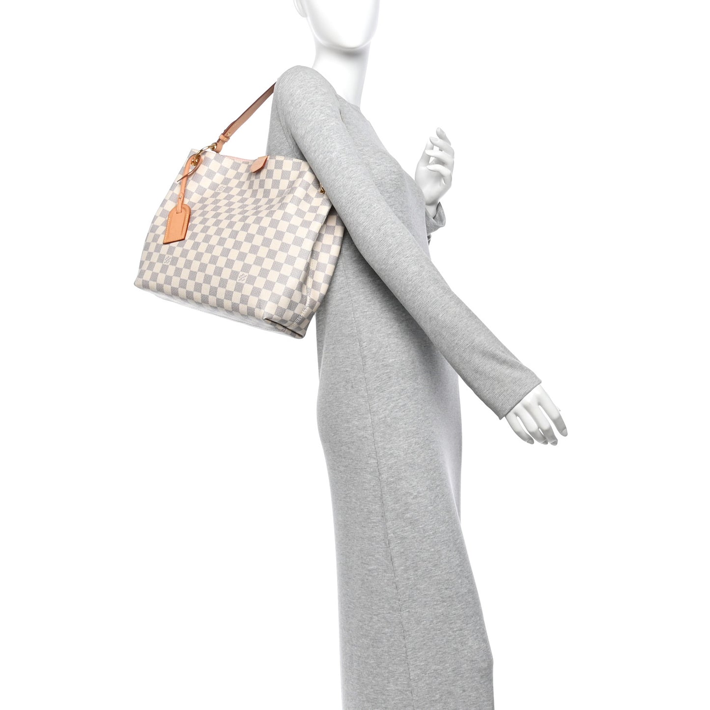 Damier Azur Graceful PM Rose Ballerine