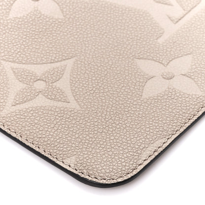 Louis Vuitton Empreinte Monogram Giant Neverfull MM Pochette Tourterelle 8 of 9