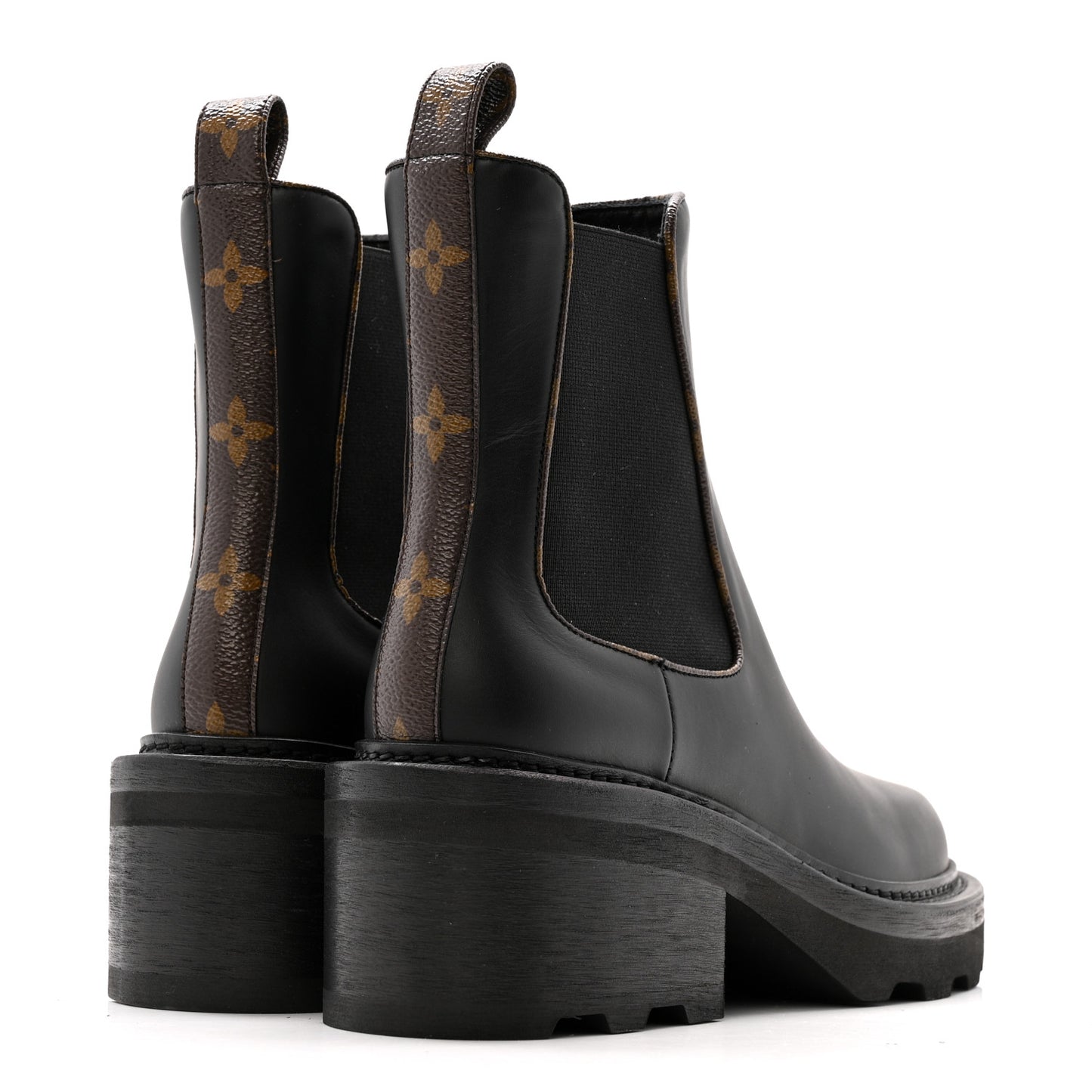 Calfskin Monogram Beaubourg Ankle Boots 37 Black
