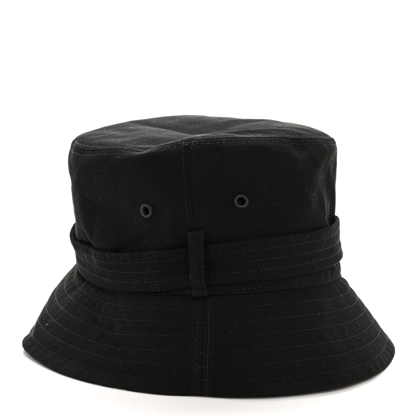 Cotton Gabardine Bucket Hat L Black