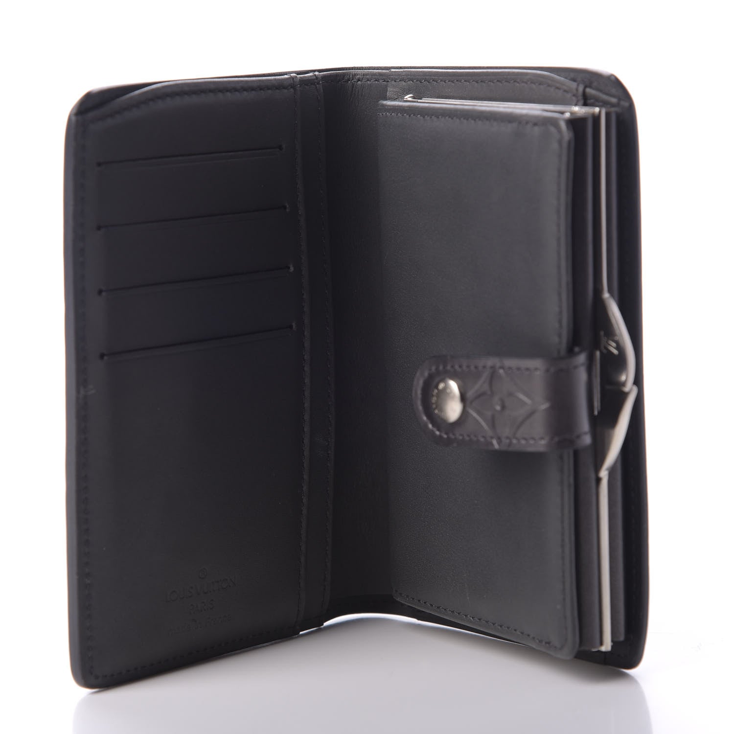 Louis Vuitton Mat Monogram French Purse Wallet Black 5 of 6