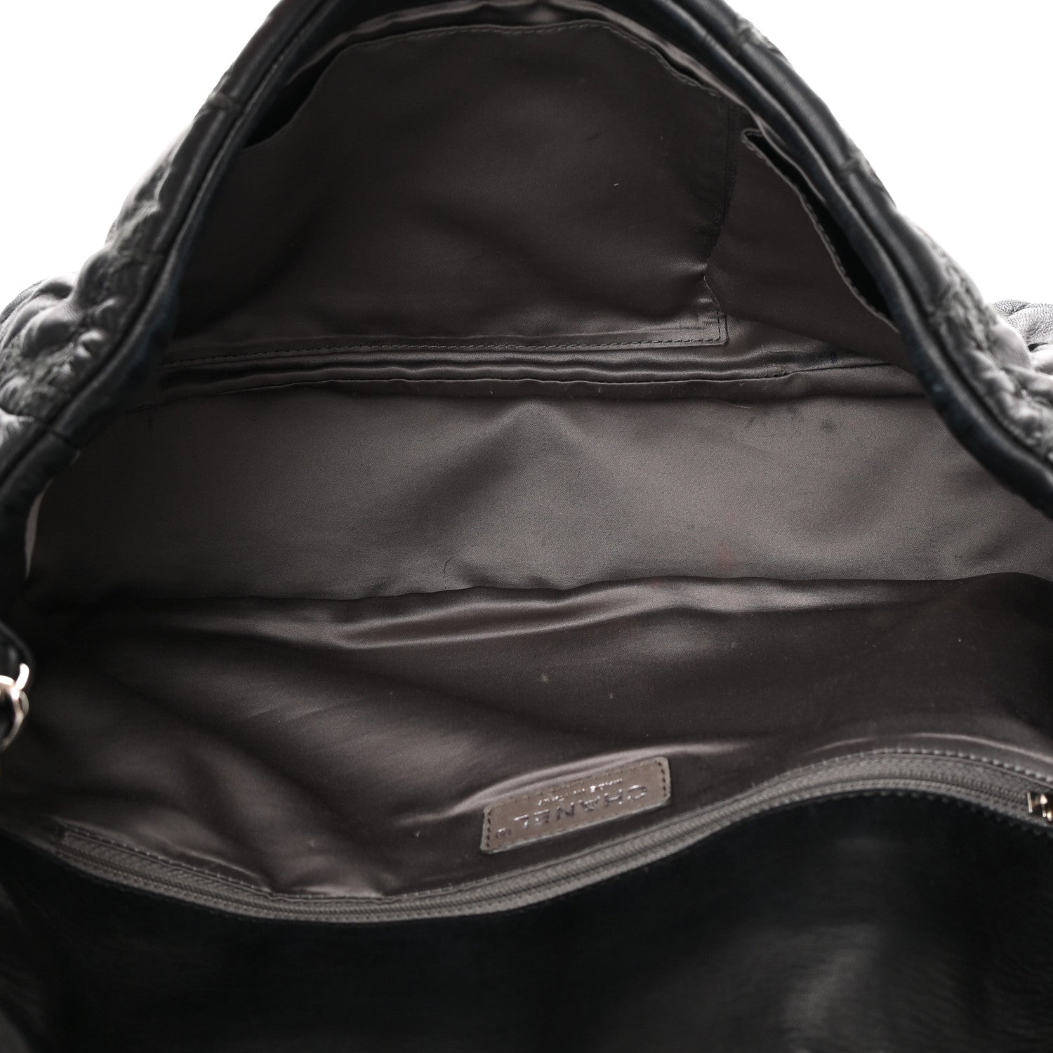 Chanel Lambskin Tweed Double Stitch Maxi Flap Black 5 of 16