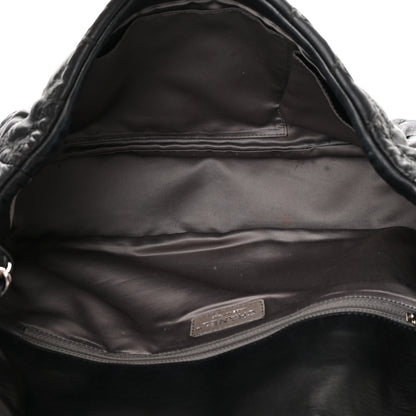 Chanel Lambskin Tweed Double Stitch Maxi Flap Black 5 of 16