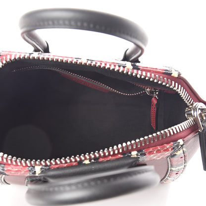 Givenchy Smooth Calfskin Ayers Mini Bi-Color Antigona Wine Black 5 of 9