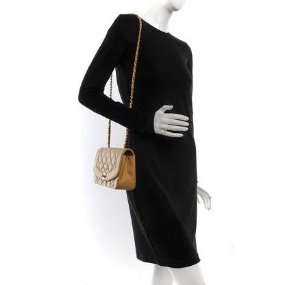 Chanel Lambskin Quilted Small Single Flap Beige 2 of 13