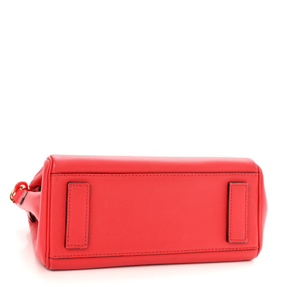 Versace Calfskin Medium La Medusa Top Handle Handbag Red 4 of 13